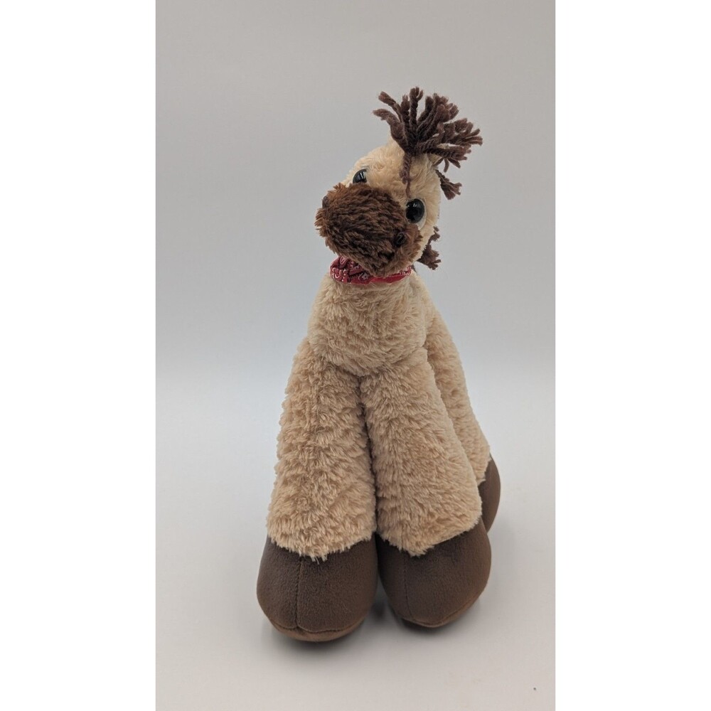 Bestever Horse Plush Stuffed Animal Beige/Brown w/ Red Bandana